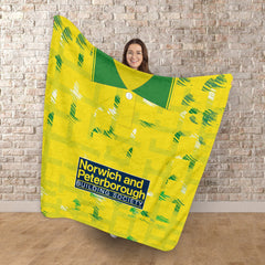 Norwich - 1994 Home Shirt - Retro Fleece Blanket