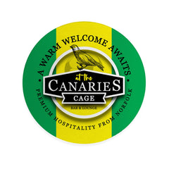 Norwich Canaries - Football Coaster - Square Or Circle