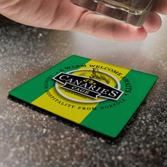 Norwich Canaries - Football Coaster - Square Or Circle