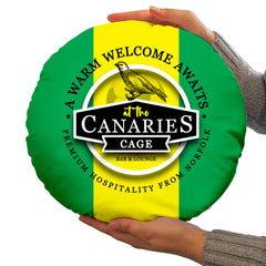 Norwich Canaries - Football Legends - Circle Cushion 14inch