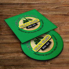 Norwich Delia Smith - Football Coaster - Square Or Circle