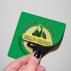 Norwich Delia Smith - Football Coaster - Square Or Circle