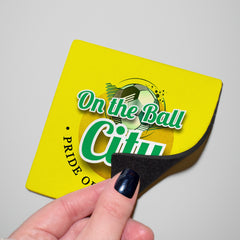 Norwich On the Ball - Football Coaster - Square Or Circle
