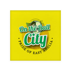 Norwich On the Ball - Football Coaster - Square Or Circle