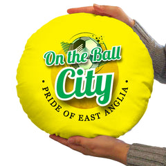 Norwich On the Ball - Football Legends - Circle Cushion 14inch