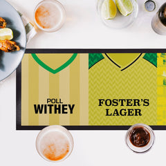 Norwich- Retro Football Shirts - Bar Runner