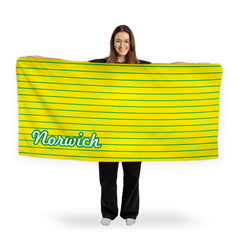 Norwich - Stripes - Microfibre Retro Beach Towel - 150cm x 75cm