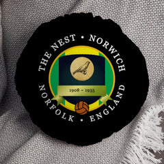 Norwich The Nest - Football Legends - Circle Cushion 14inch