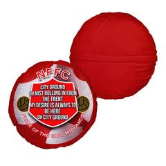 Nottingham City Ground Song - Football Legends - Circle Cushion 14inch