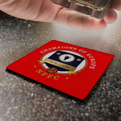Nottingham European Cup - Football Coaster - Square Or Circle