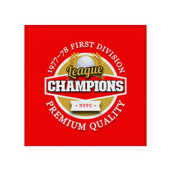 Nottingham League Champions - Football Coaster - Square Or Circle