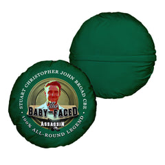 Nottinghamshire Cricket Baby Face  - Legend Collection - Circle Cushion 14inch