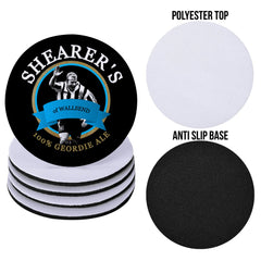 Newcastle Alan Shearer - Football Coaster - Square Or Circle