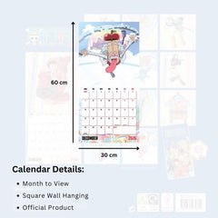 One Piece Square Calendar 2026