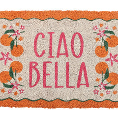 Orange Ciao Bella Doormat