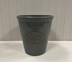 Grey Round Love Heart Tree Recycled Plastic Planter TD30cm