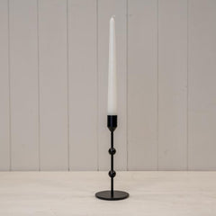 Medium Black Single Metal Candle Stick