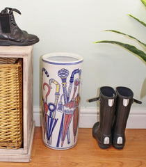 Umbrella Stand Pastel Coloured Umbrellas Design