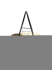 Black Fireside Metal Log Holder 47cm