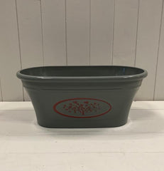 Grey Round Love Heart Tree Trough Recycled Plastic Planter 7.7LTR