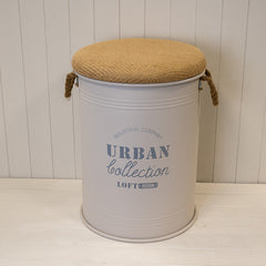 Set of Three Cream Urban Round Storage Containers