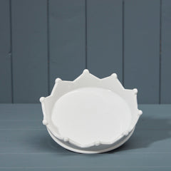 White Ceramic Crown Tray