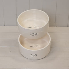 Dog Bone Ceramic Pet Bowl.