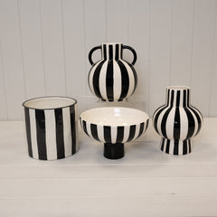 Black and White Ceramic Bowl Decor