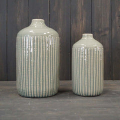 Ceramic Indented Flower Vase
