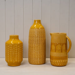 Yellow Ceramic Vase