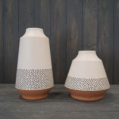 Earthy Dotty Bamboo Skandi Vase