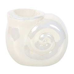 Pearlescent Spiral Shell Oil Burner