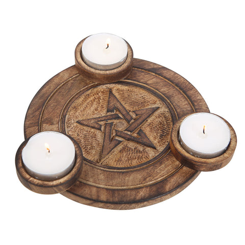 Pentagram Tea Light Candle Holder