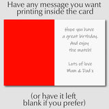 Personalised Arsenal Birthday Card