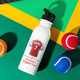 Personalised Arsenal Gym Fitness Bottle 600ml With Straw