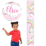 Personalised Baby Unicorn Height Chart