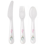 Personalised Baby Unicorn Plastic Cutlery