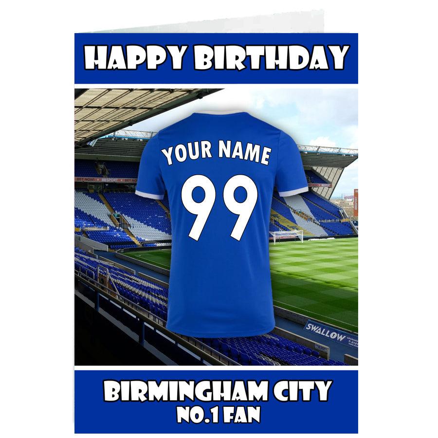 Personalised Birmingham Birthday Card