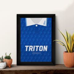 Personalised Birmingham Retro - 1992 Home Shirt - A4 Metal Sign Plaque - Frame Options Available