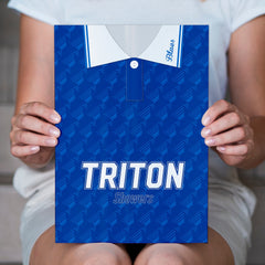 Personalised Birmingham Retro - 1992 Home Shirt - A4 Metal Sign Plaque - Frame Options Available