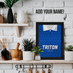Personalised Birmingham Retro - 1992 Home Shirt - A4 Metal Sign Plaque - Frame Options Available