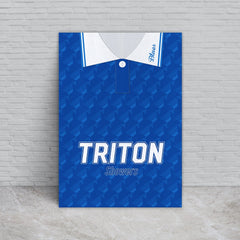 Personalised Birmingham Retro - 1992 Home Shirt - A4 Metal Sign Plaque - Frame Options Available