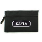 Personalised Black Pencil Case