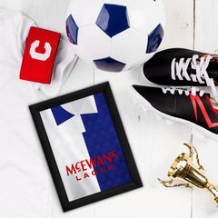 Personalised Blackburn - 1992 Home Shirt - A4 Metal Sign Plaque - Frame Options Available