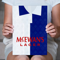 Personalised Blackburn - 1992 Home Shirt - A4 Metal Sign Plaque - Frame Options Available