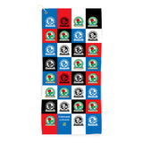 Personalised Blackburn Rovers Golf Towel - Chequered