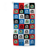 Personalised Blackburn Rovers Golf Towel - Chequered