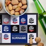Personalised Bolton Wanderers Bar Runner - Chequered