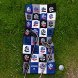Personalised Bolton Wanderers Golf Towel - Chequered