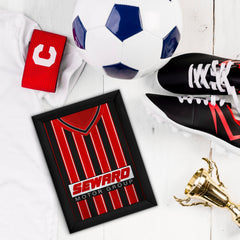 Personalised Bournemouth - 2001 Home Shirt - A4 Metal Sign Plaque - Frame Options Available